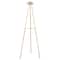 55.25" Gold Metal Large Foldable 2-Tier Display Easel with Scroll Finial
